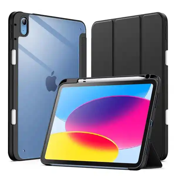 Case Smart Con Espacio Lápiz Ipad Linkon 10.9" Negro (ipad 10th)