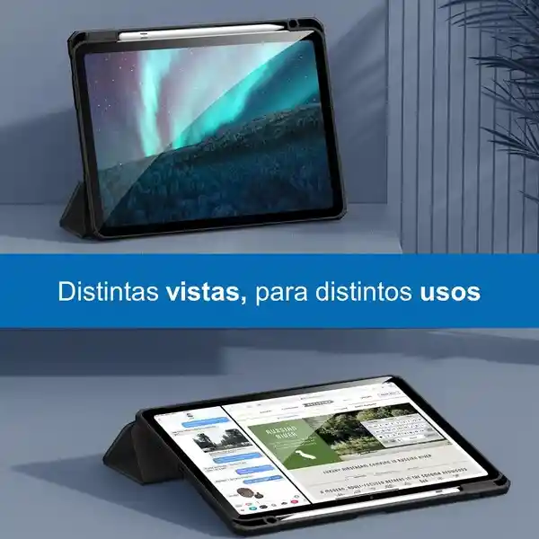Case Smart Con Espacio Lápiz Ipad Linkon 10.9" Negro (ipad 10th)