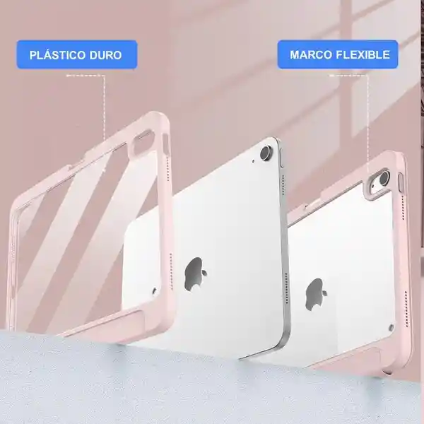 Case Smart Con Espacio Lápiz Ipad Linkon 10.9" Rosado (ipad 10th)