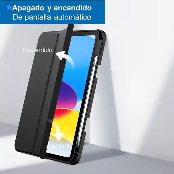 Case Smart Con Espacio Lápiz Ipad 10.9" Negro (ipad Air4/5th)