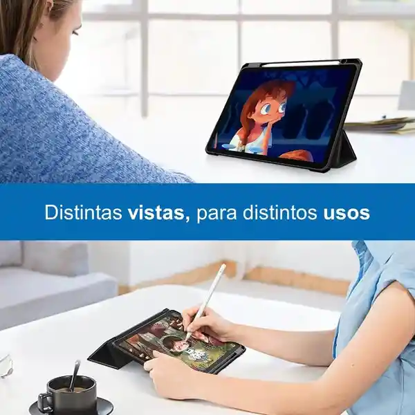 Case Smart Con Espacio Lápiz Ipad 10.9" Negro (ipad Air4/5th)