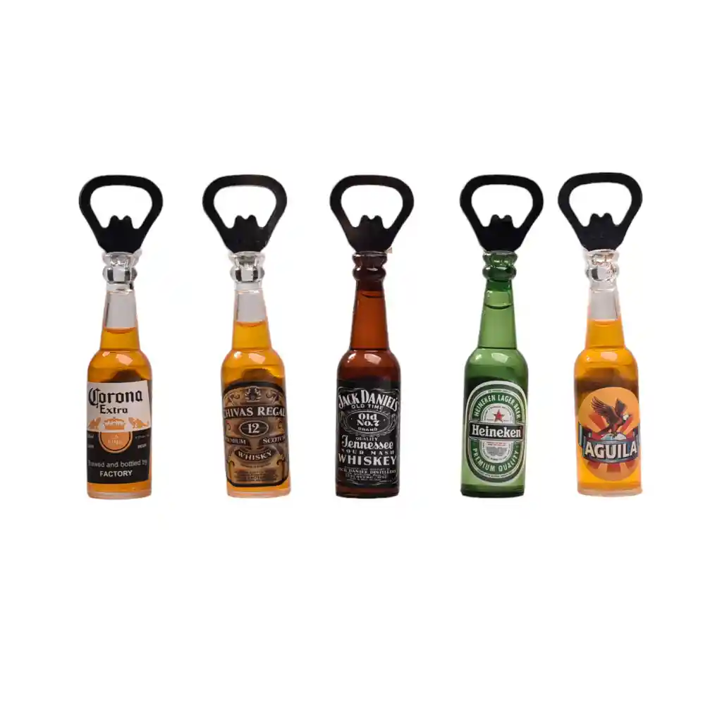 Destapador Plastico Con Iman Forma Botella Dim:18x2x2