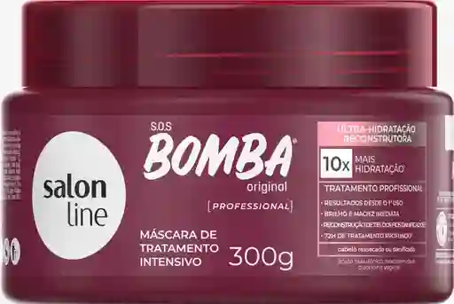 Salon Line S.o.s. Bomba Original Máscara De Tratamiento Intensivo - 10 Veces Más Hidratación 300 G