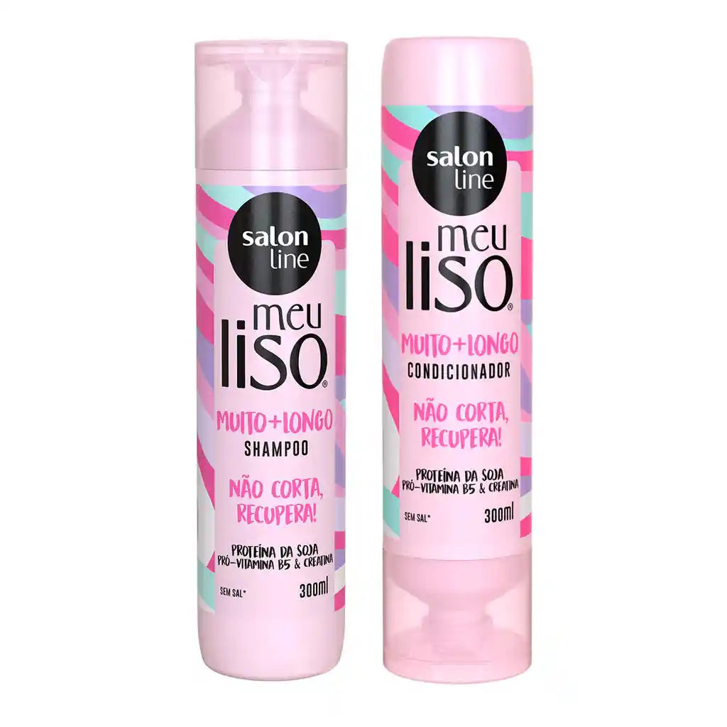 Salon Line Meu Liso Shampoo Y Acondicionador Muito + Longo 300 Ml