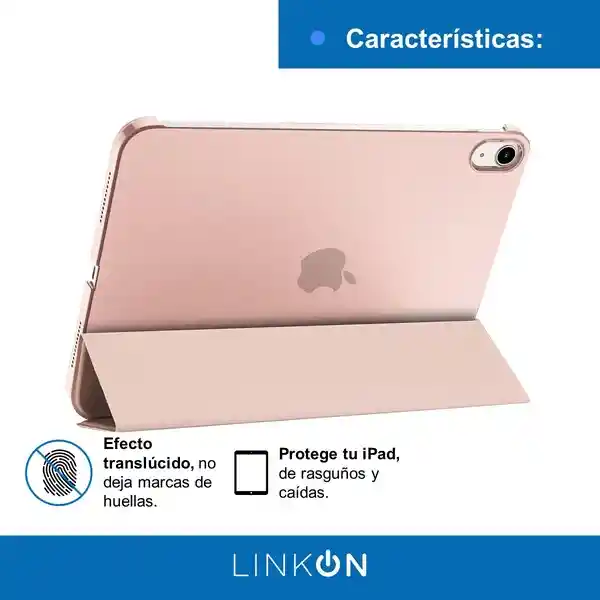 Case Smart Para Ipad Linkon 10.9" Rosado (ipad 10th)
