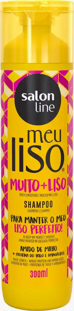 Salon Line Meu Liso Shampoo Muito + Liso - Lisos Perfectos 300 Ml