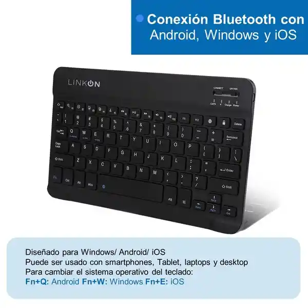 Case Smart Teclado Para Ipad Linkon Negro - 10.9