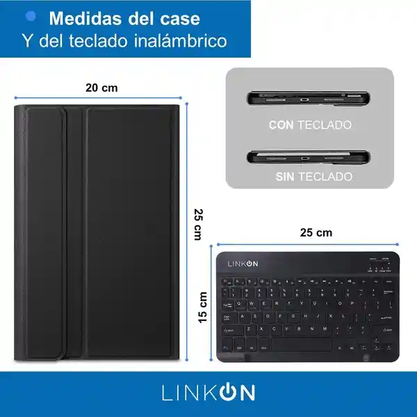 Case Smart Teclado Para Ipad Linkon Negro - 10.9