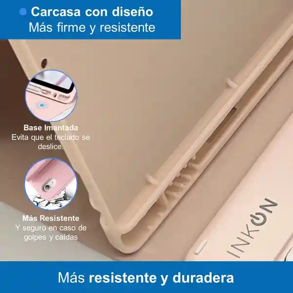 Case Smart Touch Ipad Linkon Rosado - 10.2"