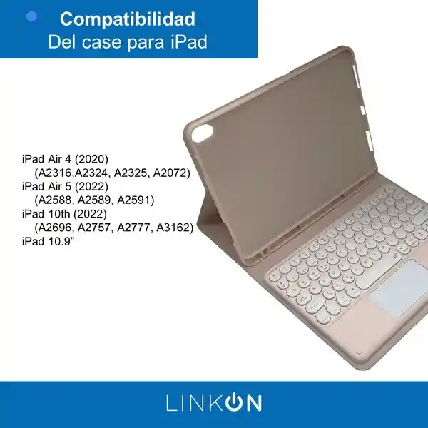 Case Smart Touch Ipad Linkon Rosado - 10.9"