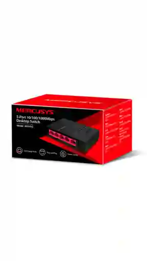 Switch Mercusys 5 Puertos 10/100/1000 - Ms105g