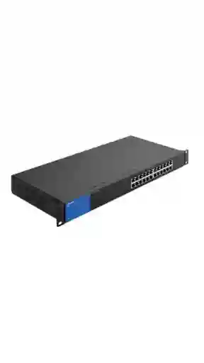 Switch Linksys Lgs124 - 24 Puertos - 10/100/1000 - Caja Metalica - Conexión Plug And Play