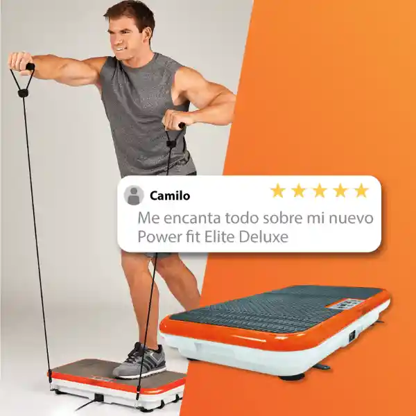 Plataforma Vibratoria De Ejercicio Extra Grande - Power Fit Elite Deluxe