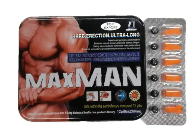 Potenciador Y Retardante Sexual Max Man