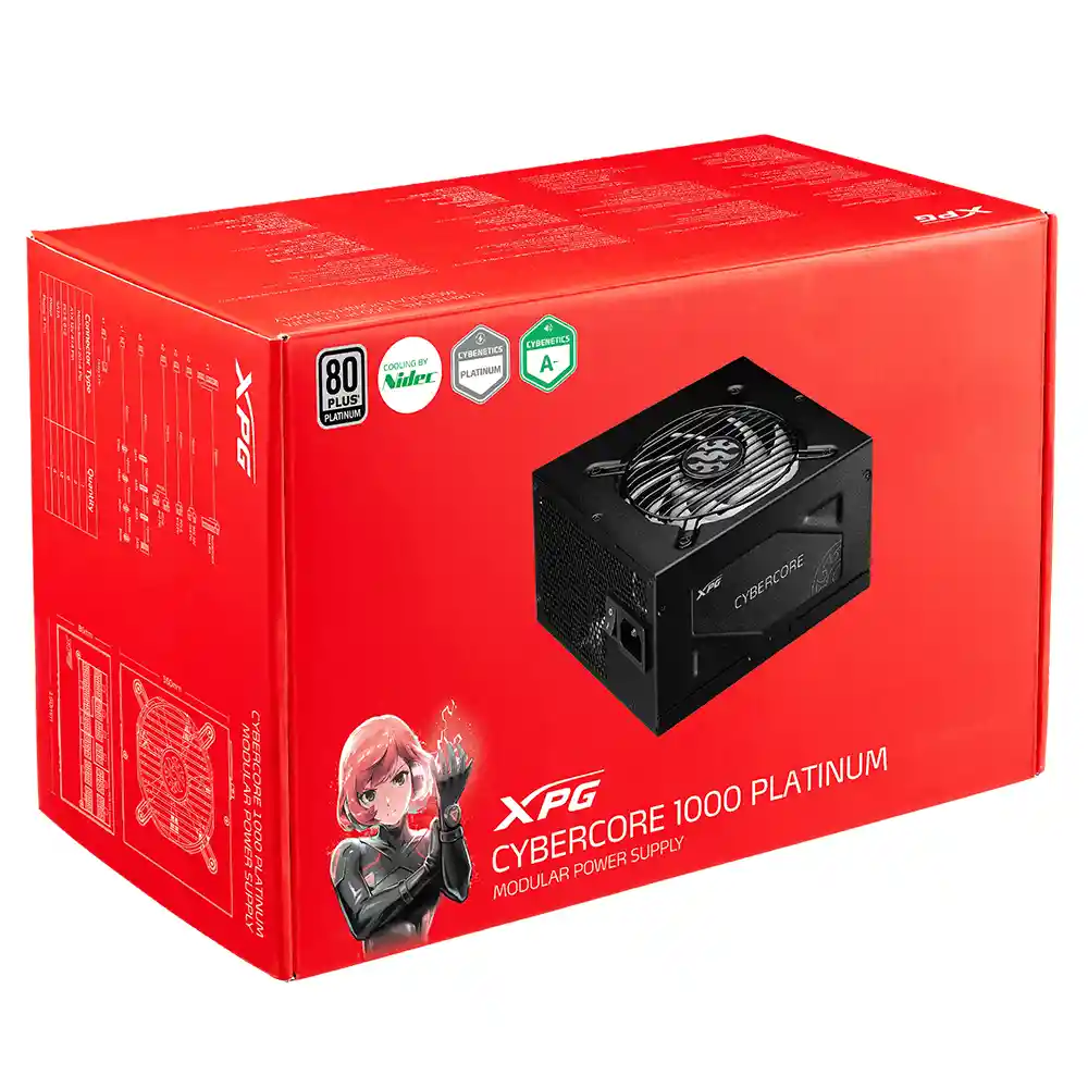 Fuente De Poder Xpg Cybercore Ii 1000w 80 Plus Platinum