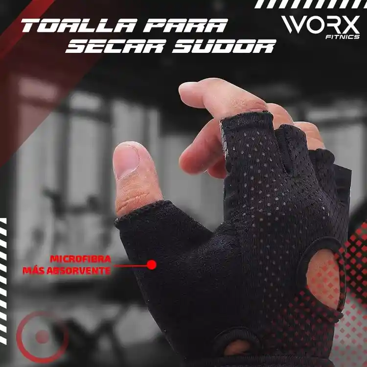 Guantes Gym Worx Entrenamiento Levantamiento Pesas - S