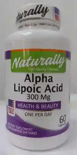 Alpha Lipoic Acid 300 Mg X 60 Capsulas Naturally