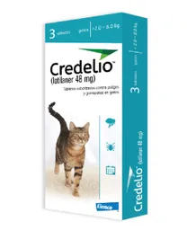 Credelio Gato 48 Mg 2-8 Kg Xtableta