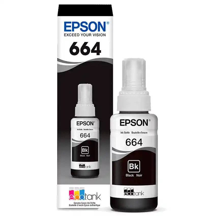 Tinta Epson 664 Negro Original De 70ml