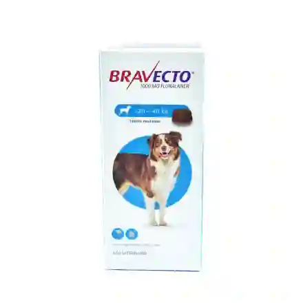 Bravecto Antipulgas Para Perro De 20 A 40 Kg (1000 Mg)