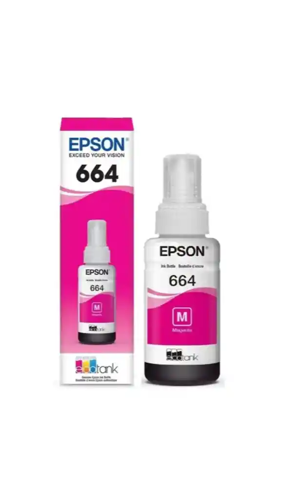 Tinta Epson T-664 Magenta Compatible Con L121