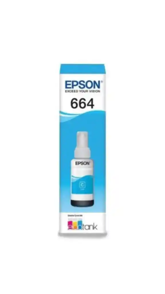 Tinta Epson T-664 Cyan Compatible Con L121