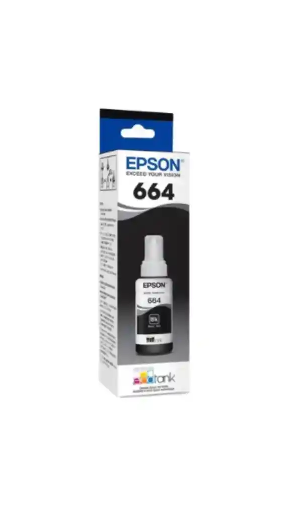 Tinta Epson T-664 Black Compatible Con L121