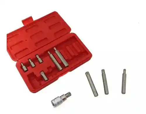 Juego De Puntas Spline Pluridentadas Cortas Y Largas 11pcs Chicago Power