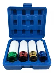 Juego De Copas De Impacto 4 Piezas Cuadrante 1/2 De Lujo