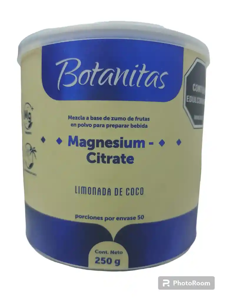 Citrato De Magnesio En Polvo X 250 Gms Botanitas