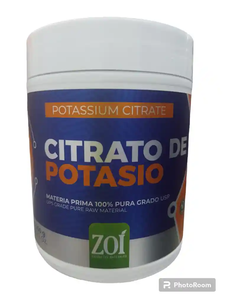 Citrato De Potasio En Polvo X 250 Gms Materia Prima Zoi