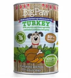 Lata Little Big Paw Perro Pavo X 390gr