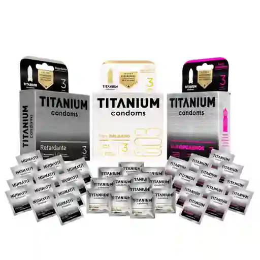 Kit 36 Condones Titanium