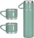 Termo De Temperatura En Acero + 2 Pocillos