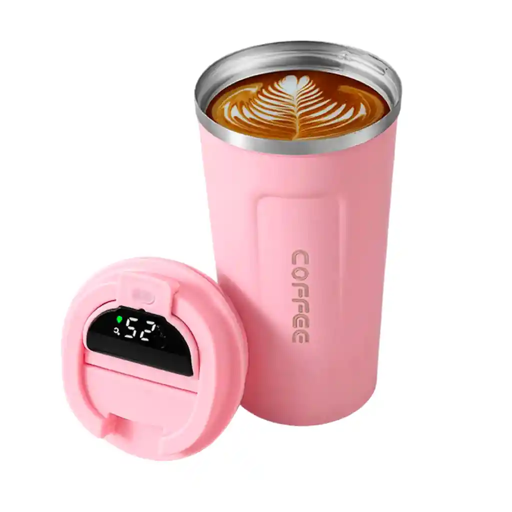 Vaso Termo Termico Digital Para Cafe Acero Inoxidable 510 Ml