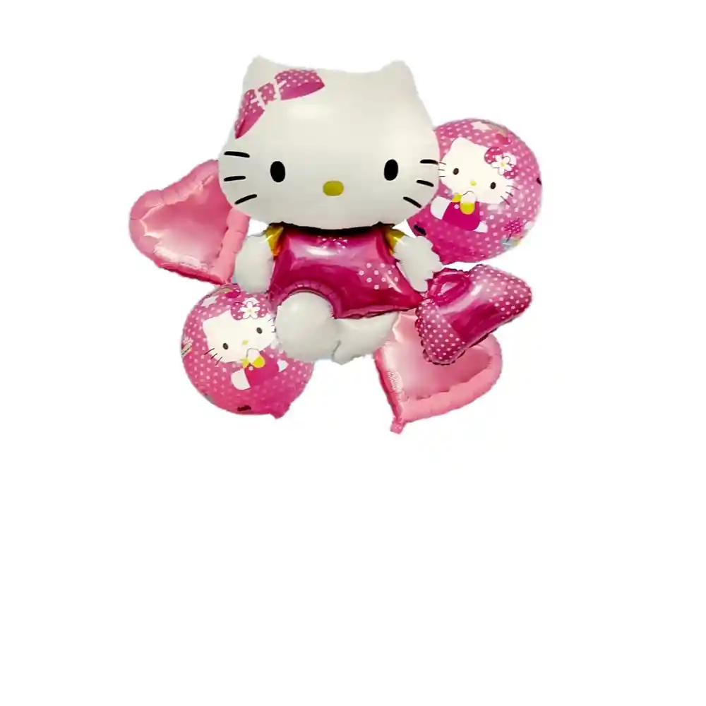 Globo Metalizado Hello Kitty X 5 Pcs