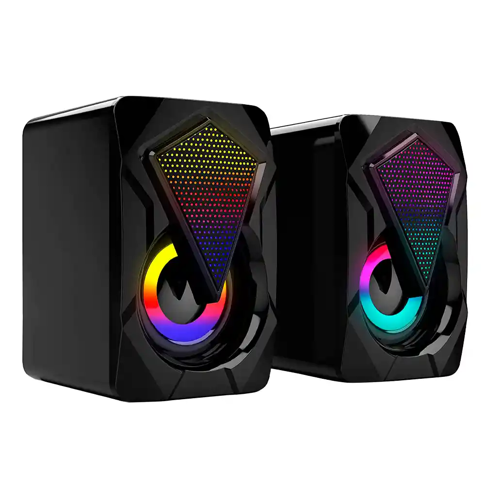 Parlantes Gamer Para Pc Rgb Usb