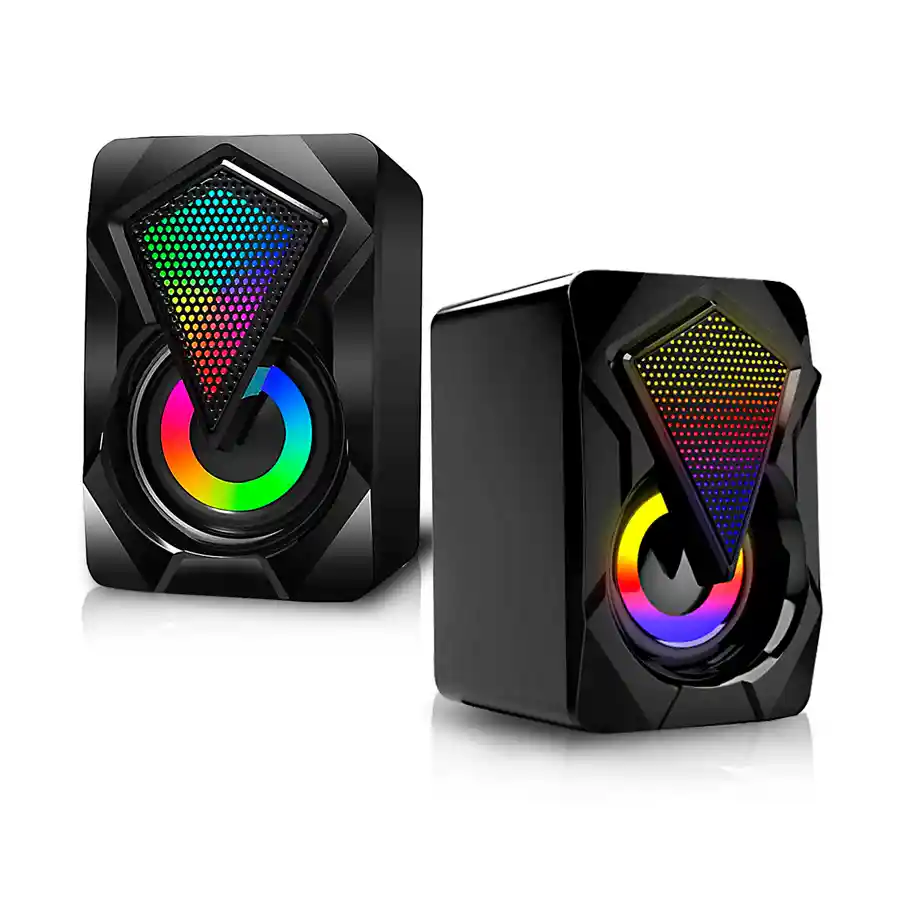 Parlantes Gamer Para Pc Rgb Usb