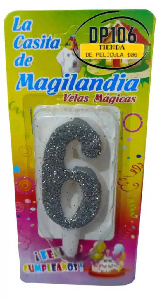 Vela # 6 Plata Vela Magica