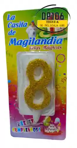 Vela # 8 Dorado Vela Magica