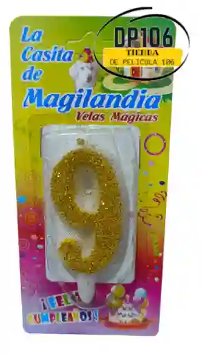 Vela # 9 Dorado Vela Magica