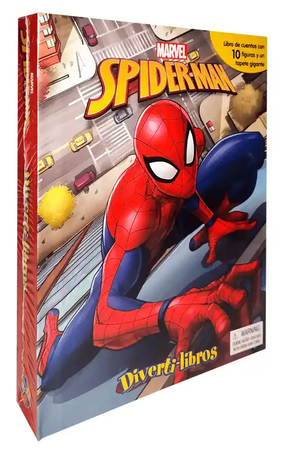 Libro Infantil Spiderman Con 10 Figuras Y Tapete Niños