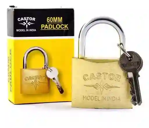 Candado Grande Alta Seguridad Castor Padlock 60mm