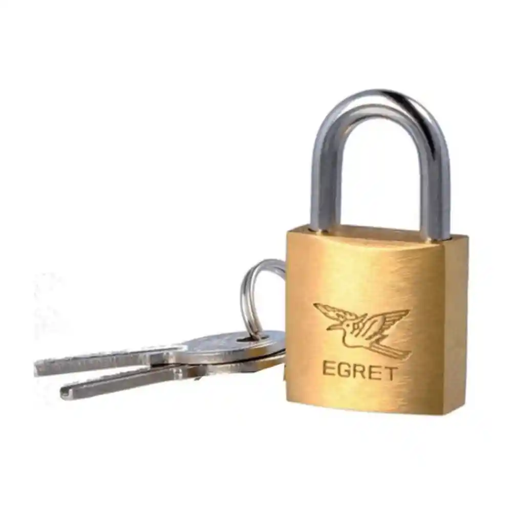 Candado Mediano Bronce Egret Brass Padlock Fino 40mm