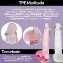 Dildo Consolador Realista Con Chupa Juguete Sexual