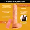 Dildo Vibrador Graduable Consolador Realista 14 Cm Adherente