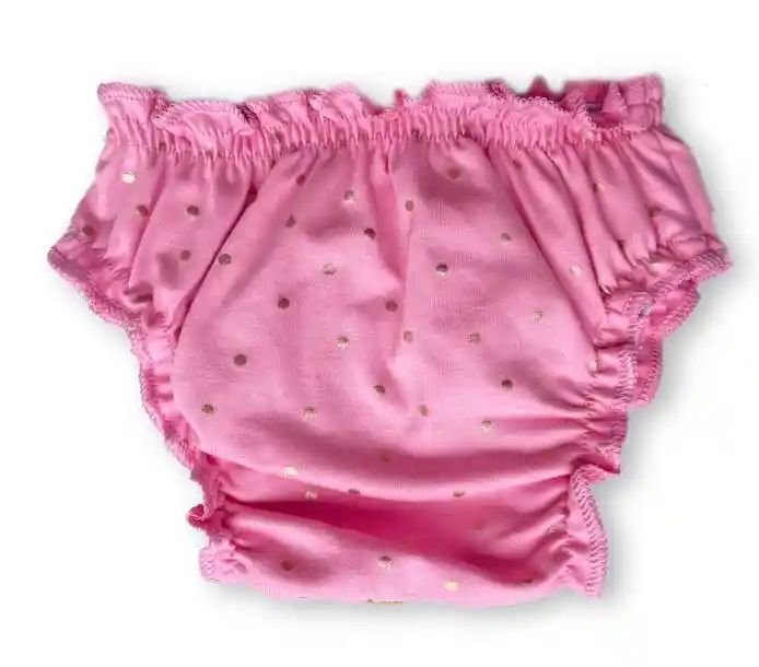 Calzones Xl Fucsia Lunares Dorados