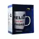 Mug Ceramica Pocillo Dia Del Padre Con Plato Y Cuchara