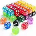 Dados Acrilicos Parques X 10 Pares De Colores Brillantes