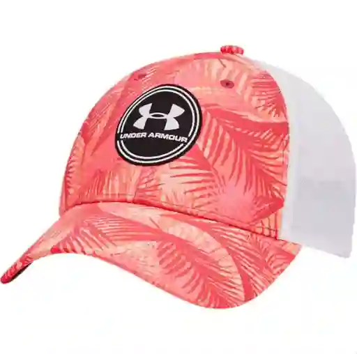 Gorra De Golf Ajustable Under Armour Iso-chill Driver Mesh Rosa Y Naranja Para Hombre